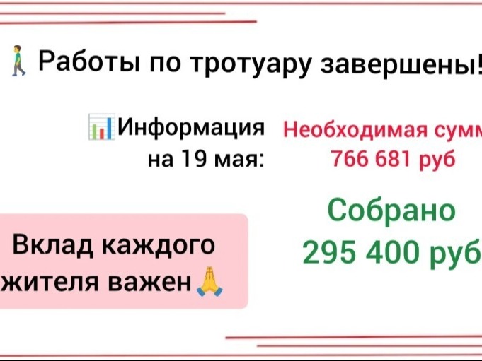 🚶 Работы завершены, а сбор продолжается!.