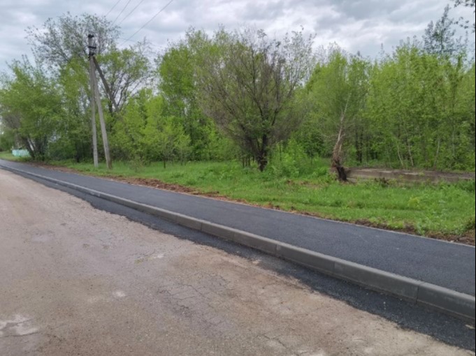 Завершены работы по обустройству тротуара в с. Подлесное!.